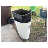 Two trash cans
