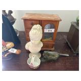 Jewelry box and glassware