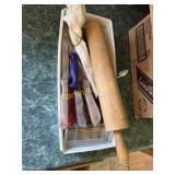 Knives and rolling pin