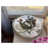 Glass plates and house decorations