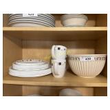 All dishes on shelf