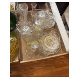 Glass decoration cups and plates