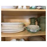 All dishes on shelf