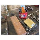 2 torch ends, drill bits and other hand tools