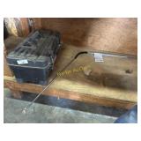 Tool box and drain snake