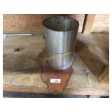 Illinois plaque and roll of flashing