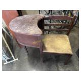 Wooden telephone chair