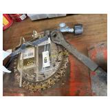 Saw blades, grill hose and bolts