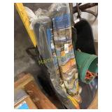 3 rolls of landscape fabric and tee post