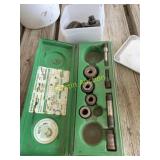 Electrical panel hole punch set