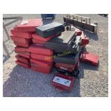 Group Of Red Boxes With Dealer