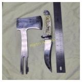 Tomahawk and knife set