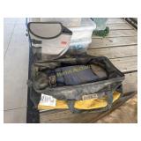 DeWalt bag, bucket, cover, and small bag