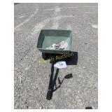 Pull Behind Lawn Spreader W Sprayer Tank