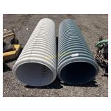 2- 24 Inch Plastic Pipe
