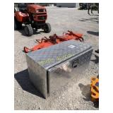 Aluminum truck belly tool box with keys