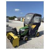 2013 John Deere D110 tractor/snowblower  +