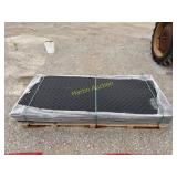 Approximately 15 ground protection mats