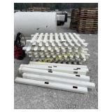 12 Sections White Vinyl Fence & Posts