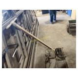 Garden tiller & Scotts seeder.