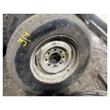 (2) 9.5-16.5 And (2) 245/7516 Tires On Rims
