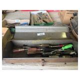 Toolbox with screwdrivers
