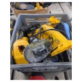 tote full of 18 V DeWalt tools