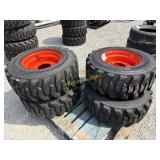 4 new 12-16.5 forerunner tires on Bobcat wheels