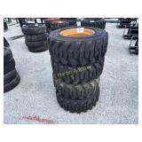 4 new 12-16.5 forerunner tires on Case wheels