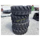 4 new 10-16.5 SKS-1 forerunner skid steer tires