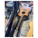 Luna acoustic guitar with case