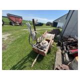 Paint sprayer & cart, 2 tanks & hose goes with.