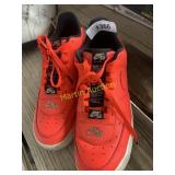 size 10 orange Nike Air Force ones RWE