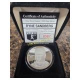 .999 1 Troy Ounce Silver Baseball Player Coin