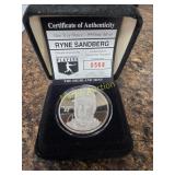 .999 1 Troy Ounce Silver Baseball Player Coin