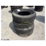 4 new ST225/75R15 radial trailer tires