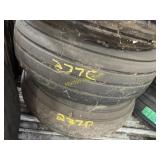 Used 12.5-16' 12 Ply Tire Mounted On 8 Hole Rim.