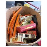 box of vintage hot wheel stuff