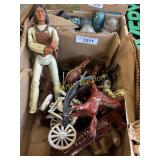 diecast horses with vintage Indian