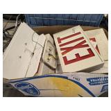 Two Boxes Of Exit Signs   RWB
