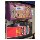 two Boxes boxes of sports cards