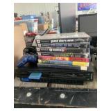 Play Station two with games and control RWE