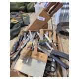 vintage kitchen knives   RWB