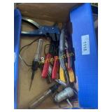 Wire strippers, and wire tester tool