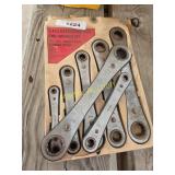 set of ratchet and wrenches