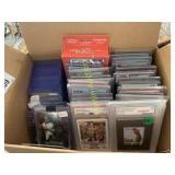Box Of Graded Baseball Basketball Golf Cards  RWE