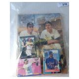 Sports card magazine and cards lot +