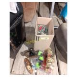 Door knobs and chain link fence pieces