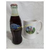 Coffee Mug + Collector coke bottle +