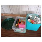 Garden and cleaning supplies